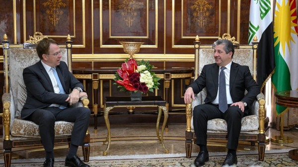 PM Masrour Barzani and French Ambassador Discuss Government Formation and Regional Stability